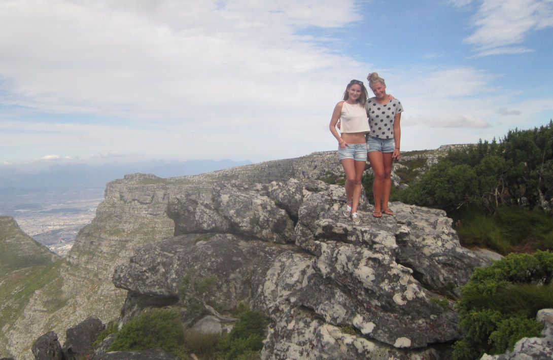 Bovenop Tafelberg