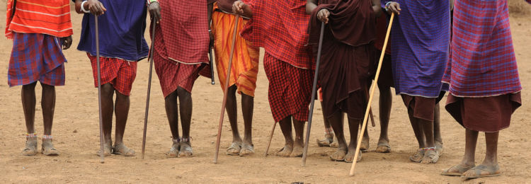 Masai stamleden tijdens cultuur reis in Tanzania