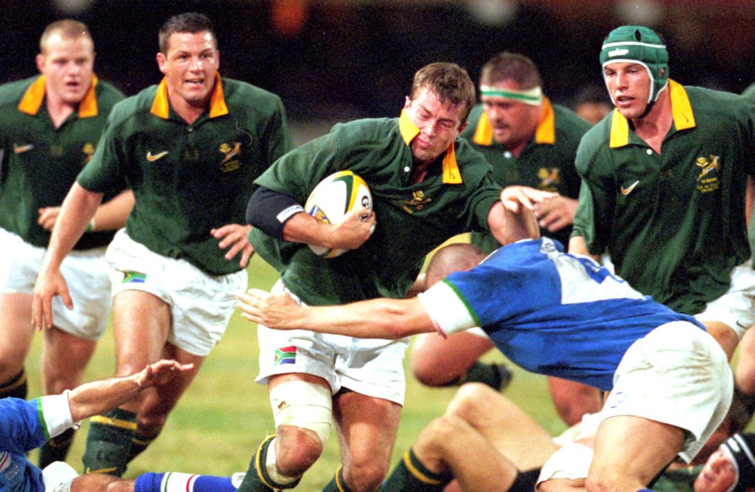 Rugby spelers tijdens Worldcup 2015