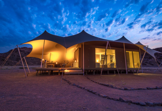 Tent bij Hoanib Skeleton Coast