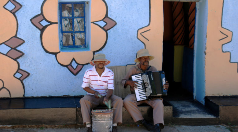 Basotho dorp in de Vrijstaat provincie in Zuid Afrika