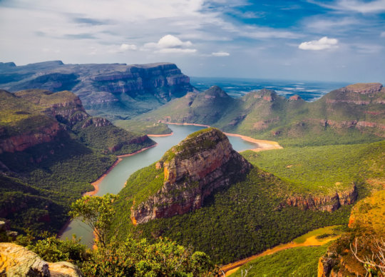 Drie Rondavels in de Panoramaroute in Zuid Afrika 1