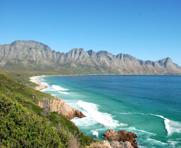 Kustlijn bij Kaapstad in Zuid Afrika