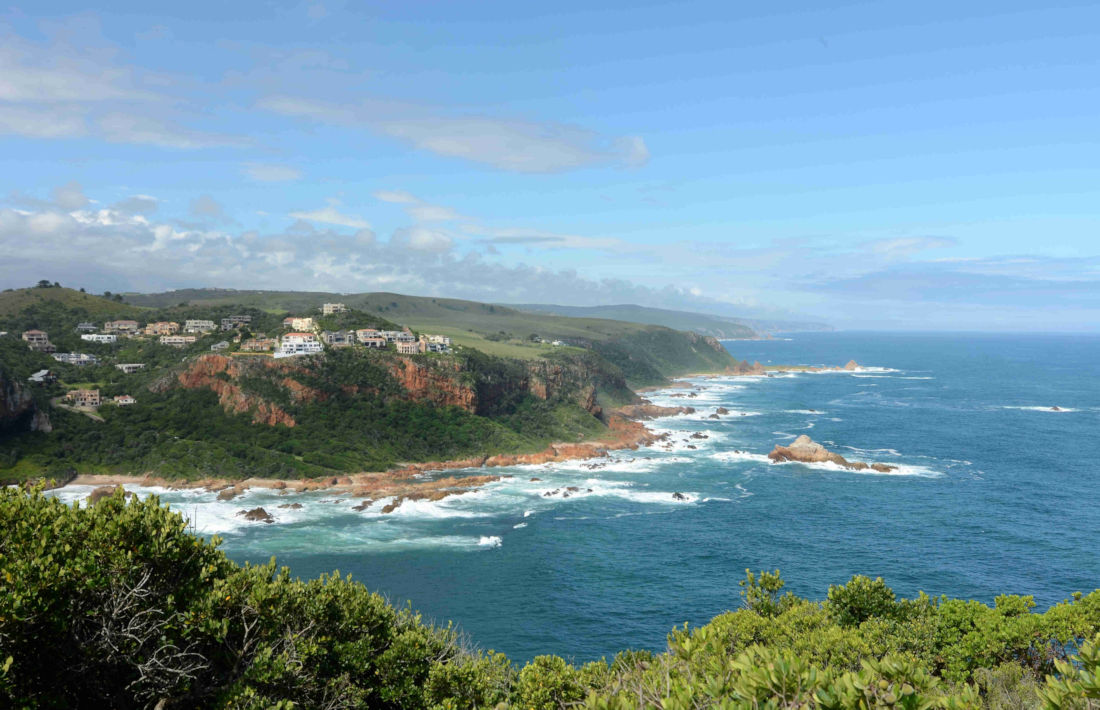 Tuinroute oceaan bij Knysna