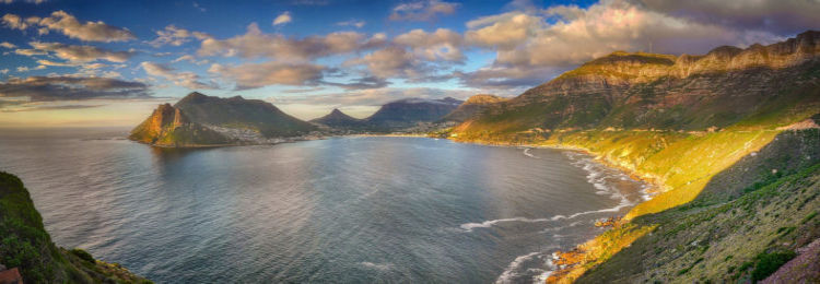 Uitzicht op Houtbaai in Zuid Afrika