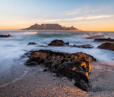 Uitzicht op Tafelberg in Zuid Afrika