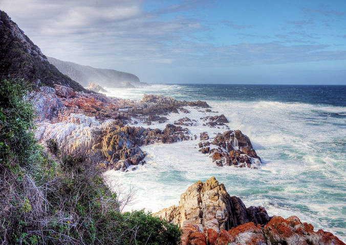 Kust bij Tsitsikamma National Park in Zuid Afrika