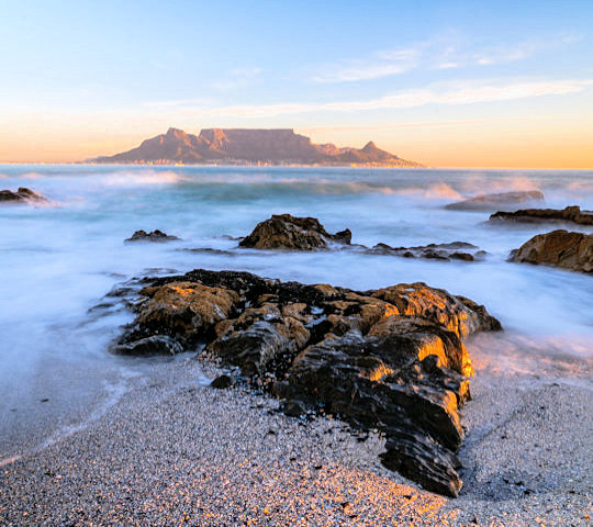 Uitzicht op Tafelberg in Zuid Afrika