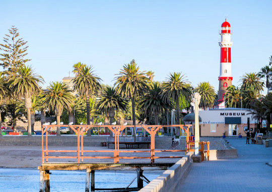 Vuurtoren in centrum van Swakopmund