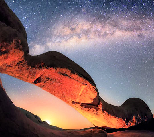 Zonsondergang bij Spitzkoppe