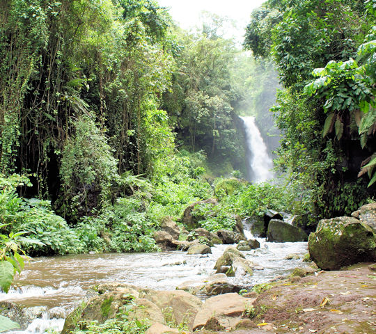 Marangu waterval in Tanzania