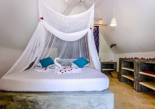 Interieur kamer Nur Beach hotel Zanzibar