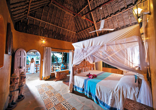 Kamer bij Waterlovers Beach Resort in Kenia huwelijksreis