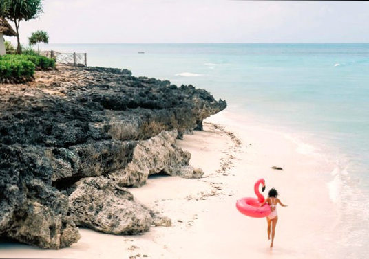 Strand bij seafront suite Essque Zalu Zanzibar