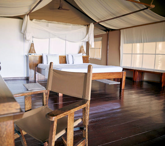 Superior suite bij Fundu Lagoon Lodge