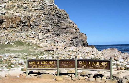 Kaap de Goede hoop tijdens reis door Zuid Afrika