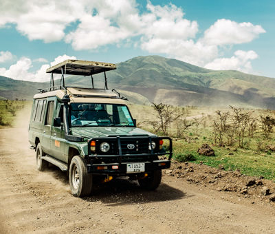 Op safari per 4x4 voertuig inTanzania