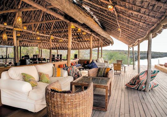 Restaurant van Nuarro Lodge in Mozambique