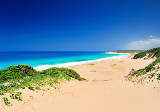 Strand bij Machangulo Beach Lodge in Mozambique