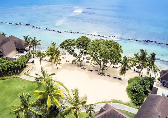 Strand bij Westin Turtle Bay hotel Mauritius