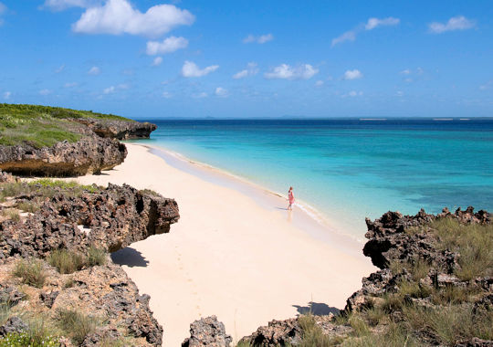 Strand tijdens reis naar Mozambique