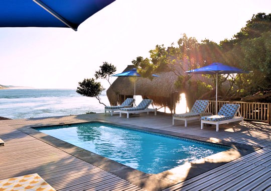 Zwembad bij Machangulo Beach Lodge Mozambique