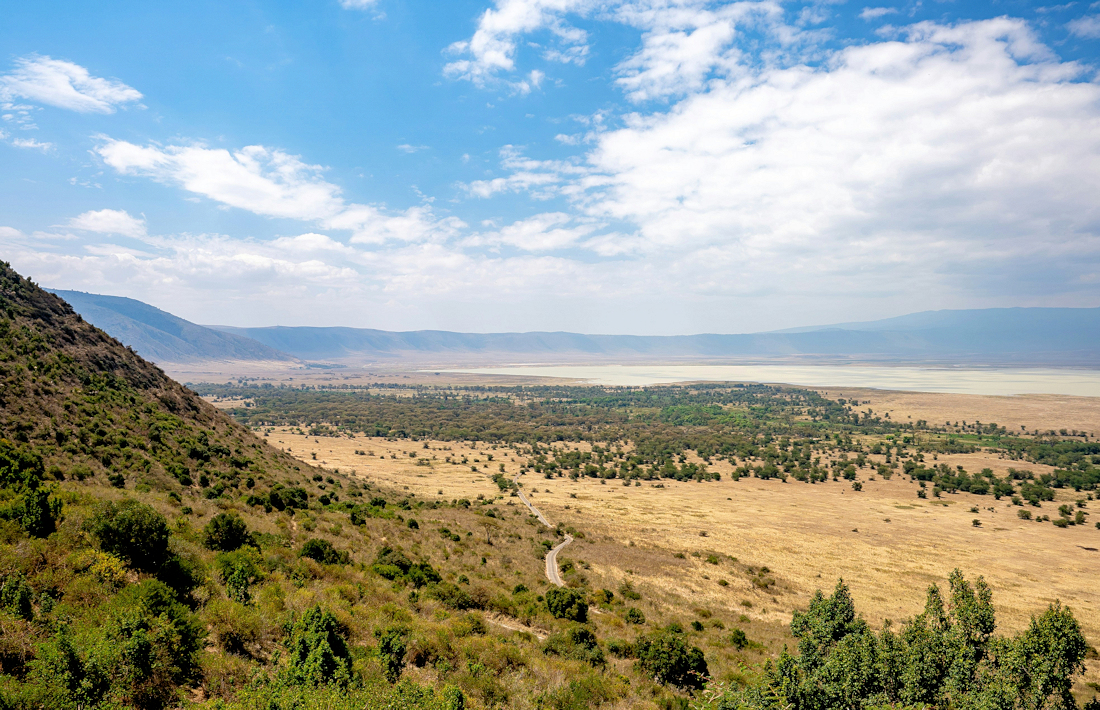 Droogte in de Ngorongoro krater