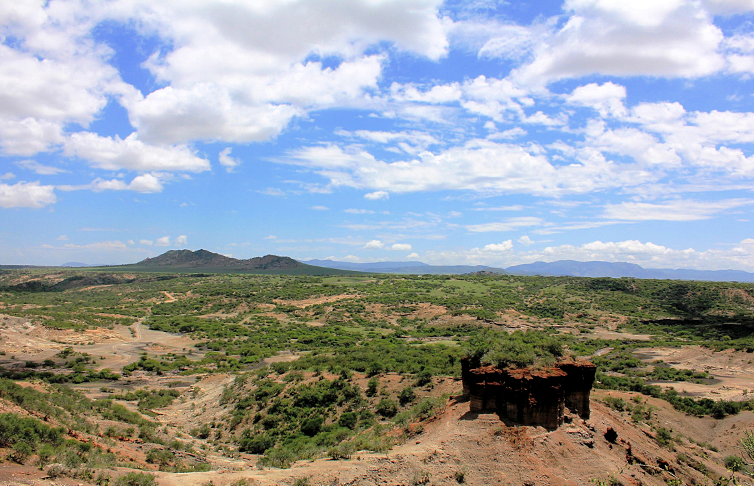 Olduvai Gorge bij de Serengeti in Tanzania