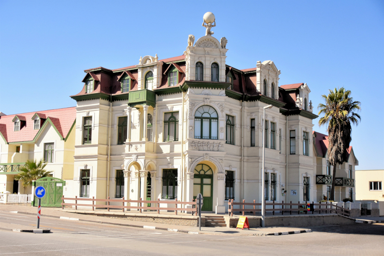 Historische gebouwen in Swakopmund in Namibie