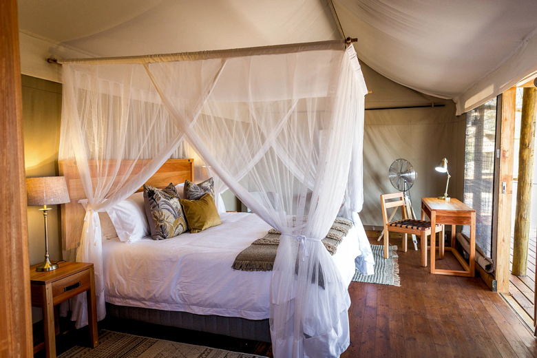 Verblijf in safari tent bij Afrika groepsreizen