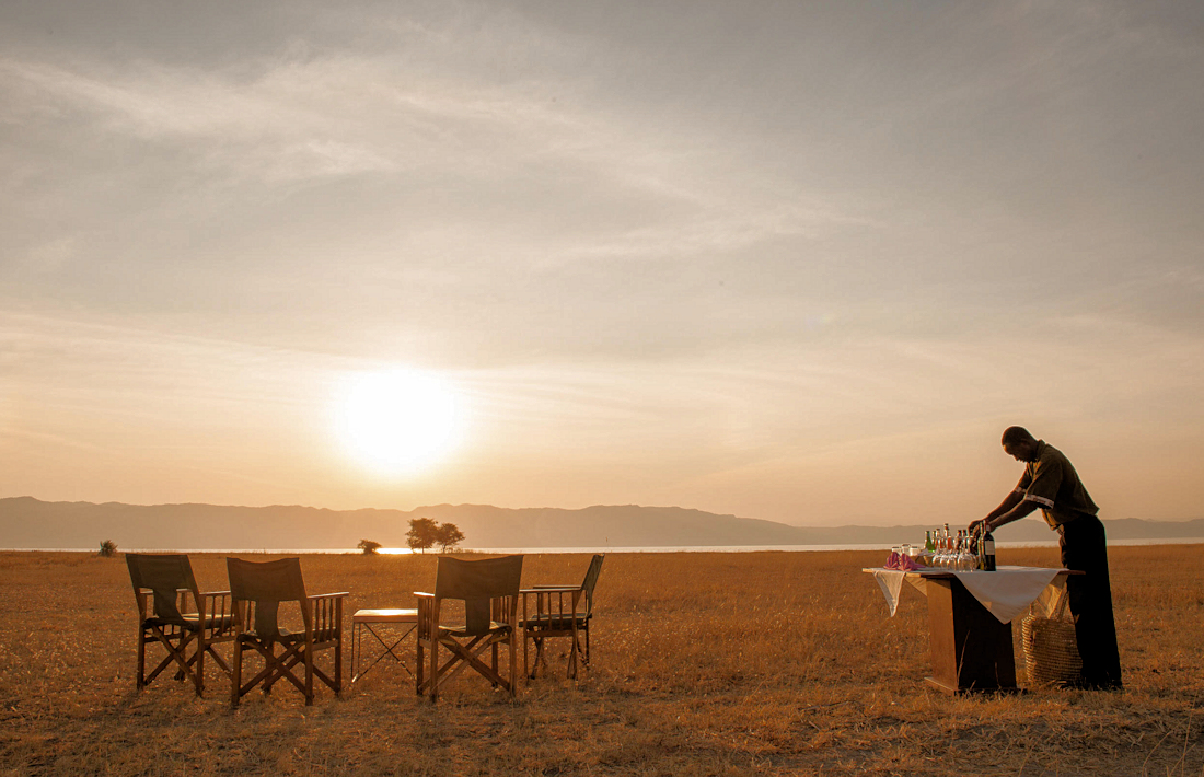 sundowner bij Maramboi Tented Camp safari Tarangire National Park