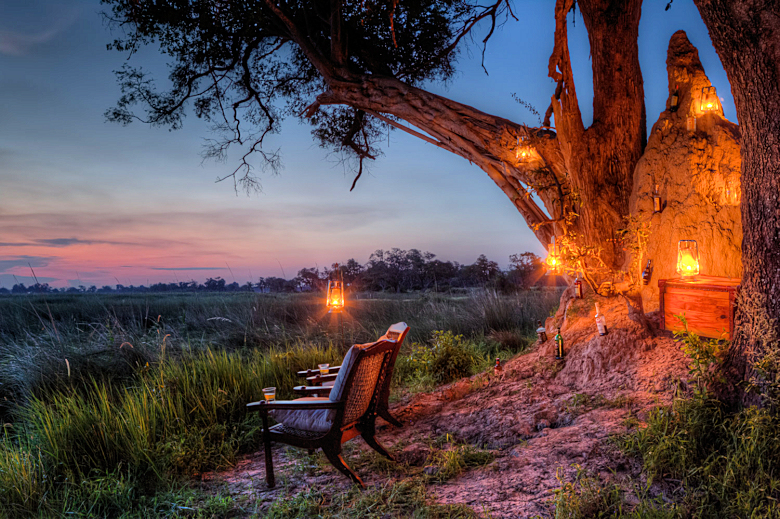 Avond in Botswana tijdens huwelijksreis Afrika
