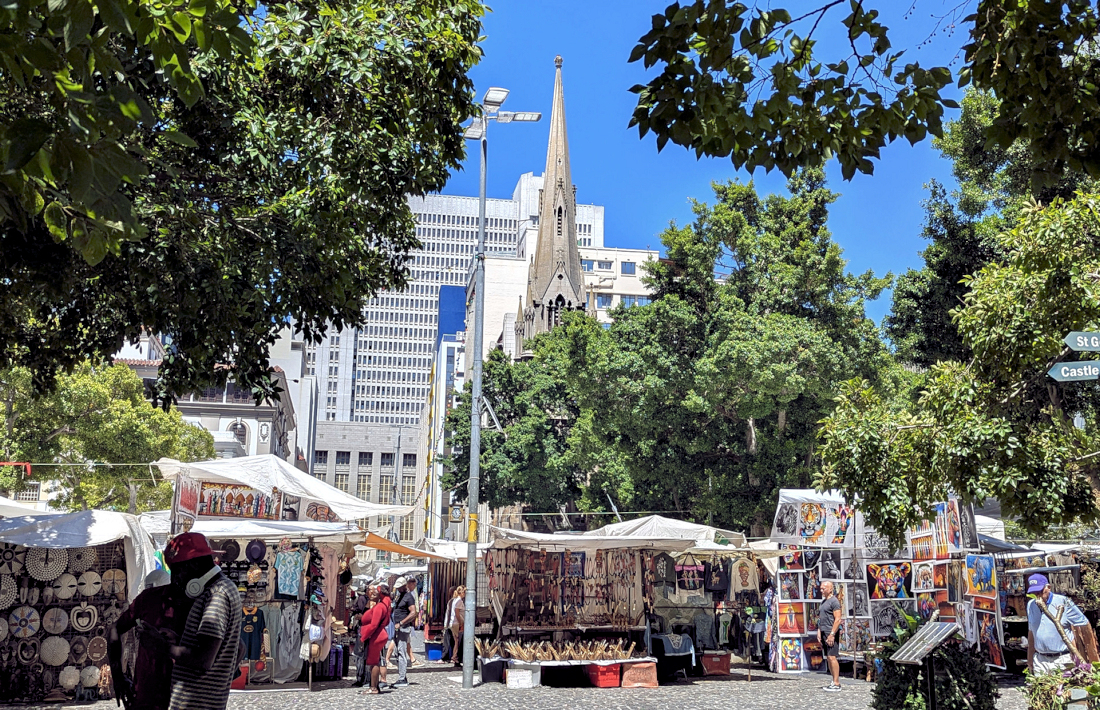 Greenmarket plein in Kaapstad bezoeken
