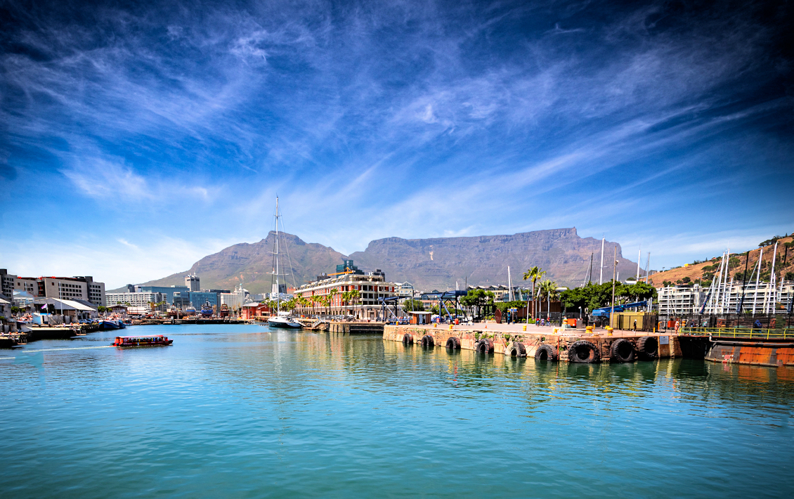 Haven van Kaapstad in Zuid Afrika