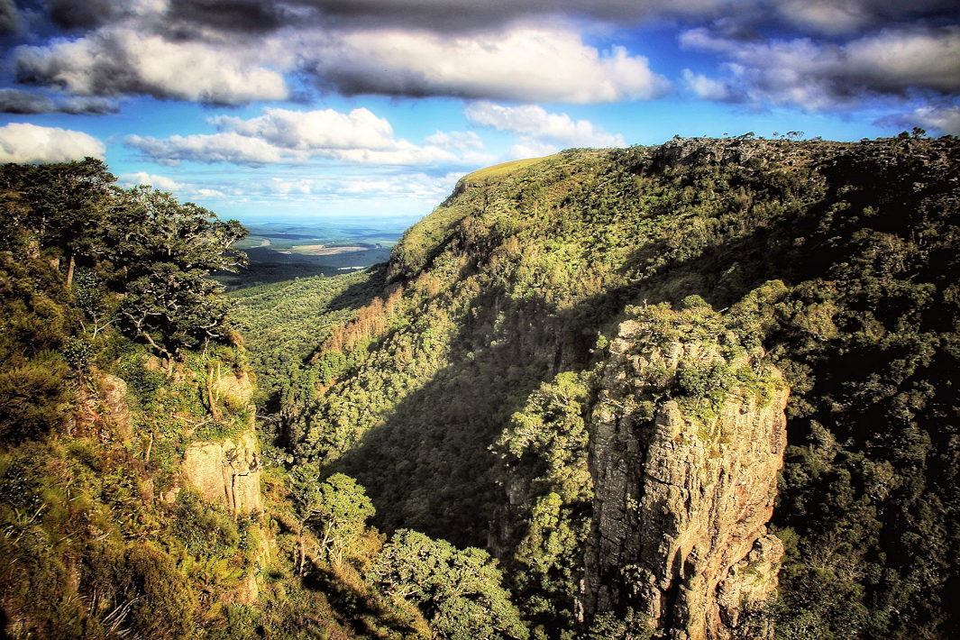Uitzicht bij God's Window in de Panoramaroute in Zuid Afrika