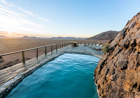 Zwembad bij Elegant Desert Camp dichtbij Namib Naukluft Park