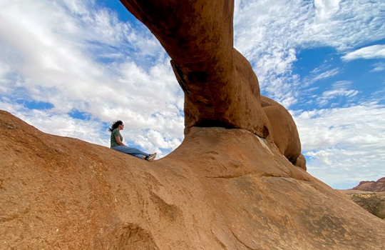 Bezoek aan Spitzkoppe tijdens groepsreis Namibie